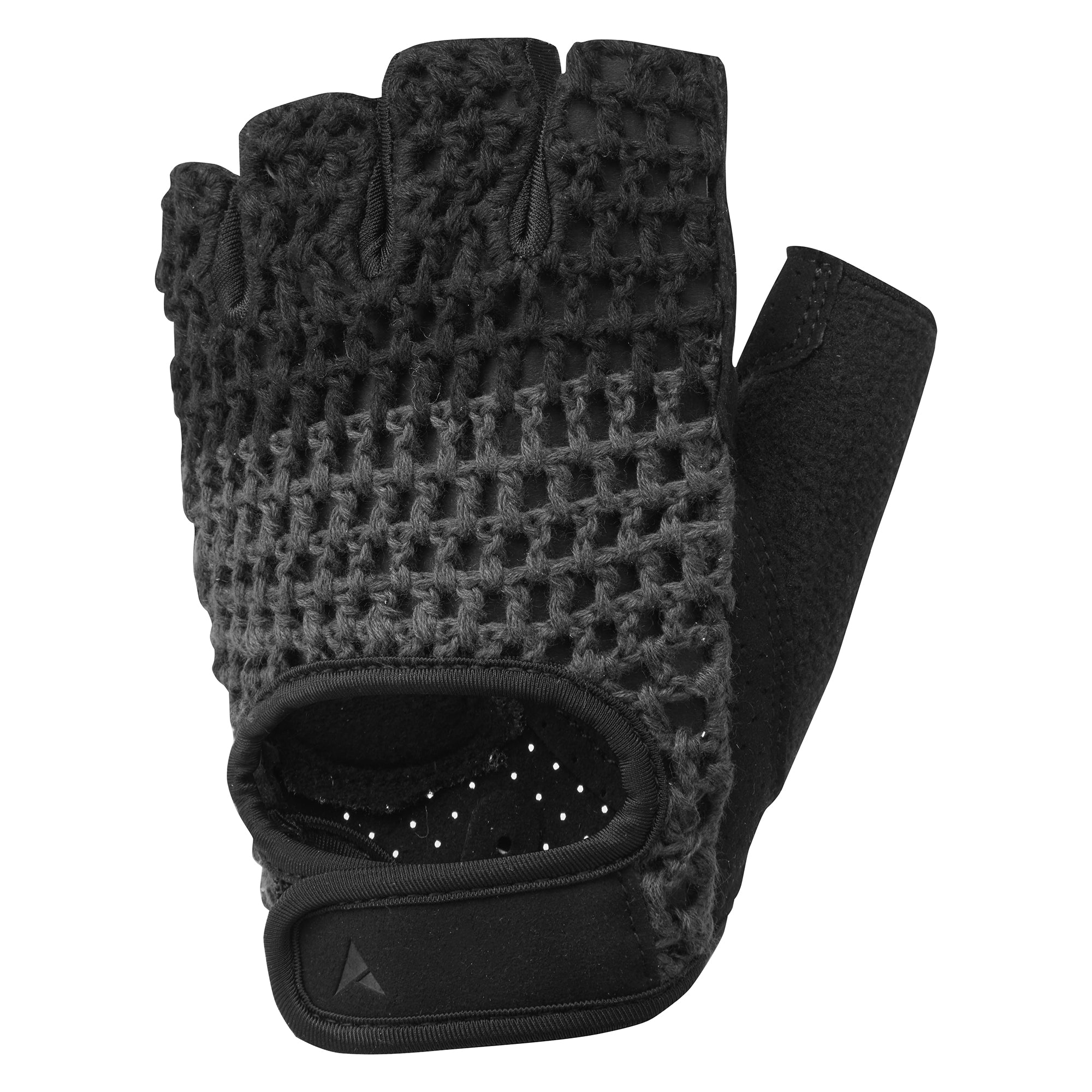 Vintage Style Cycling Gloves - Dark Brown Leather, Crochet Back, Padded Palm For Racing Or Cruise